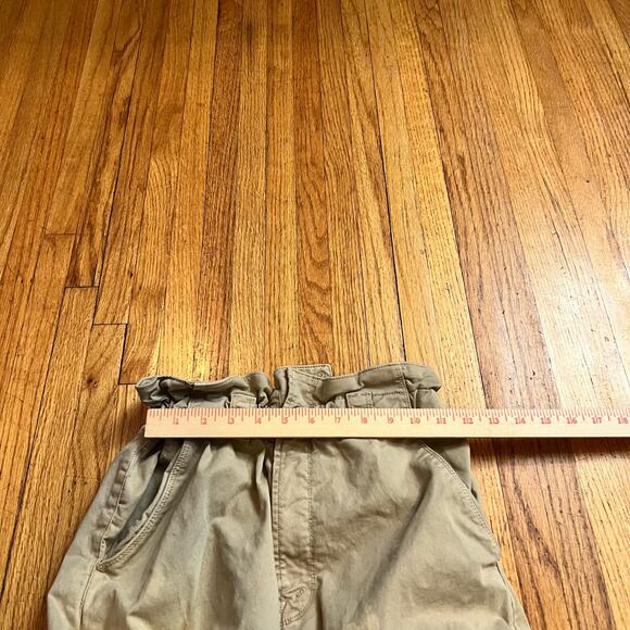 MOTHER DENIM Pants Womens 25 The Yoyo Ruffle Greaser Ankle Khaki Tan Paperbag * - Picture 11 of 15